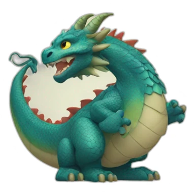 Emoji de dragon sticker