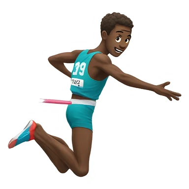 high jump sticker