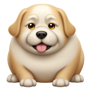 Fat dog sticker