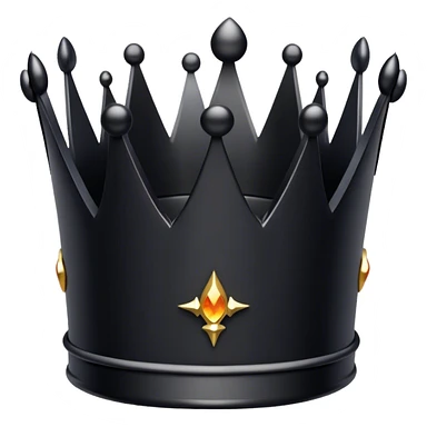 black pink crown sticker