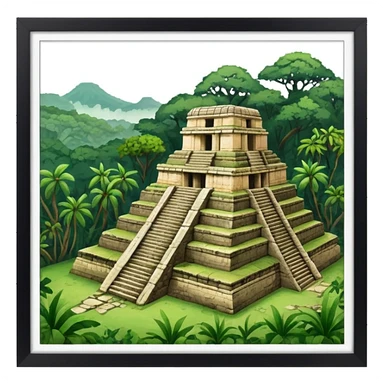 Ruinas de palenque  sticker