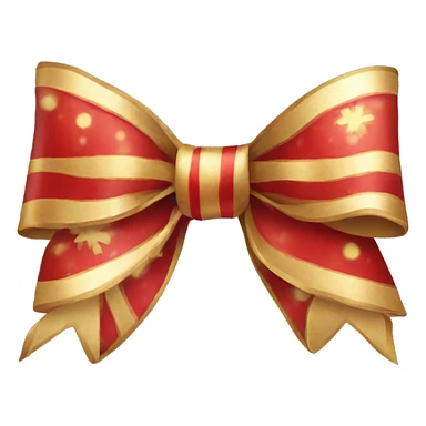 Christmas bow sticker