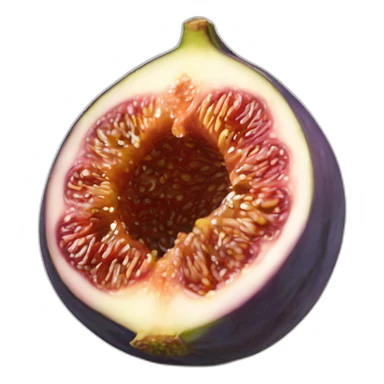 Half of a Fig fruit sticker