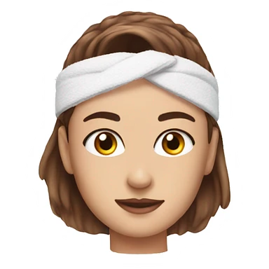 Skincare headband sticker