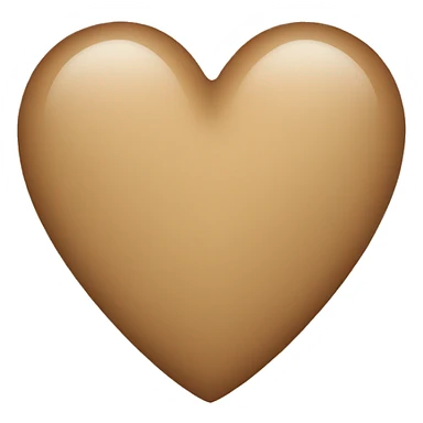 Light brown heart  sticker