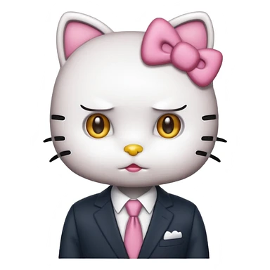 Hello kitty CIA agent sticker