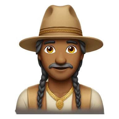 indian man with hat sticker