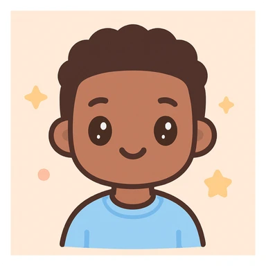 black man kawaii style icon sticker