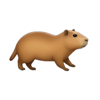 Capybara in space sticker