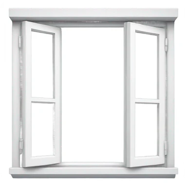 White termopan window  sticker