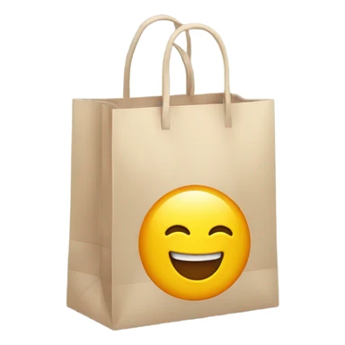 Shopping bag brand sticker