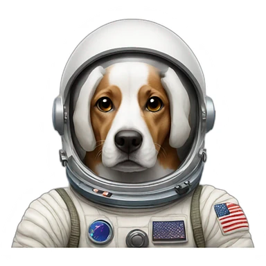 astronaut dog sticker