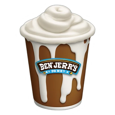 Ben & Jerrys pint sticker