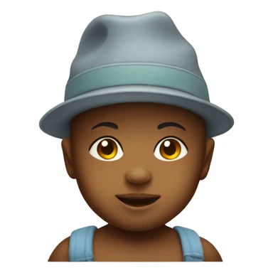 A baby with hat sticker