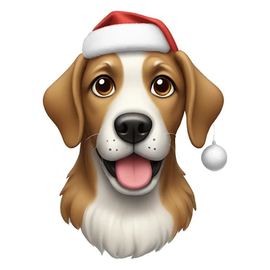 christmas dog sticker