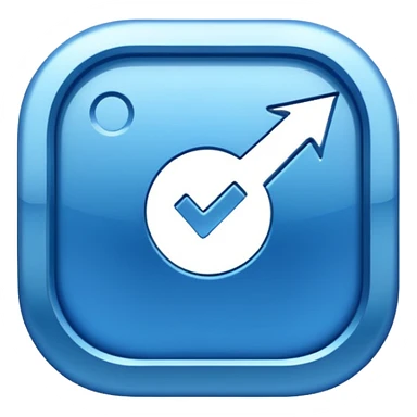  تیک آبی اینستا sticker