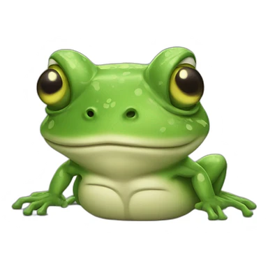 muscle frog sticker
