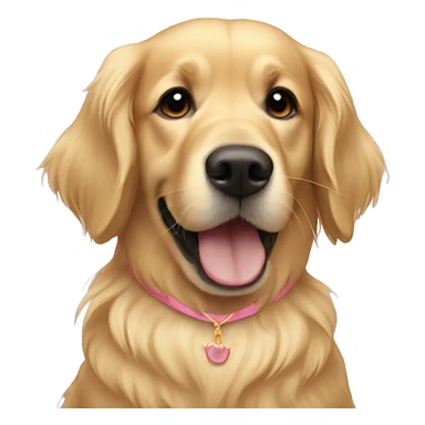Golden retriever in a tutu  sticker
