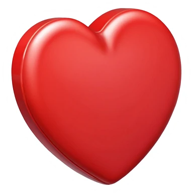 Candy red heart sticker