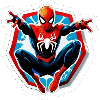 Spider man from marvels spider man 2 for ps5 sticker