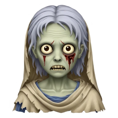 greek ancient zombie woman sticker