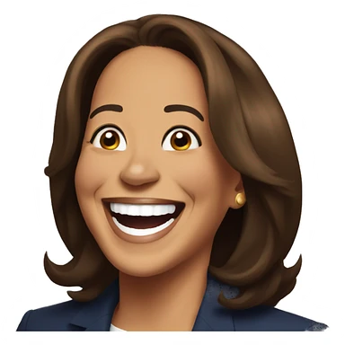 Kamala Harris laughing sticker