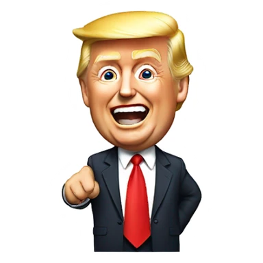 Donald Trump celebrating ￼ sticker