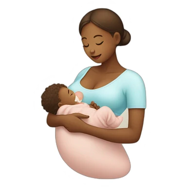 Breastfeeding baby sticker