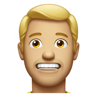 Hilarious face sticker