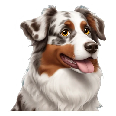 Red Merle Australian Shepherd  sticker
