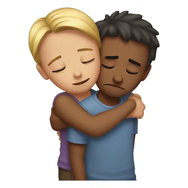 Sad hugs  sticker