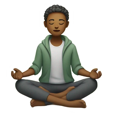 Meditation outdoors sticker