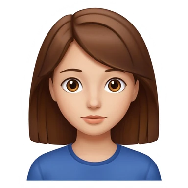 brown haired girl indoors sticker