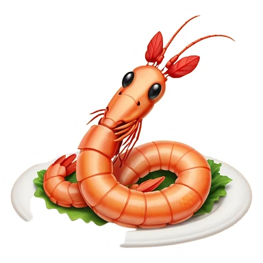 Cowboy shrimp sticker