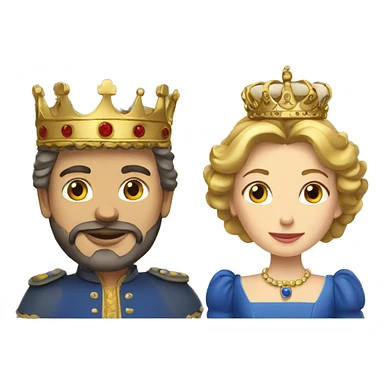 King and Queen of France sticker