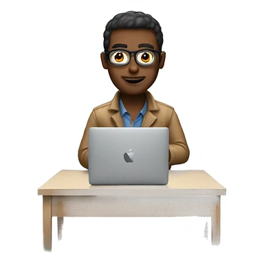 programmer with macbook sticker