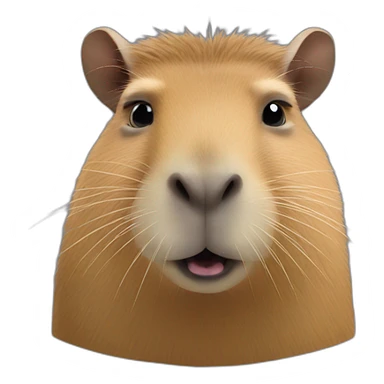 rock capybara sticker