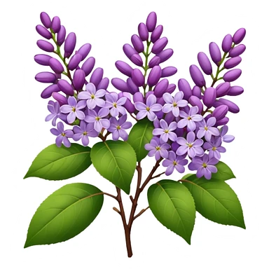 lilacs sticker
