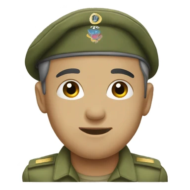 military service cap sticker