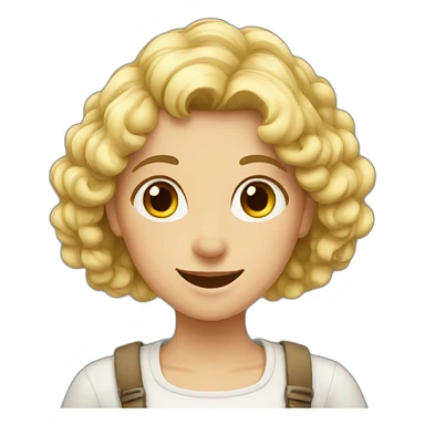 german girl happy sticker