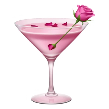 rose martini foamy top sticker