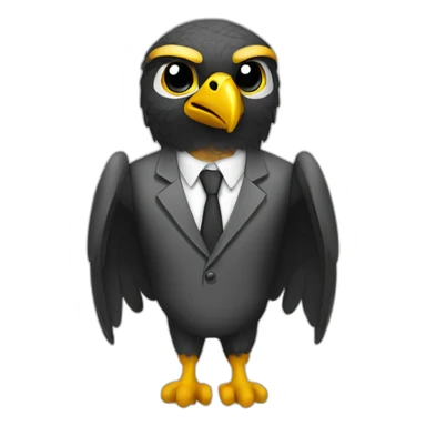 falcon with suit sticker