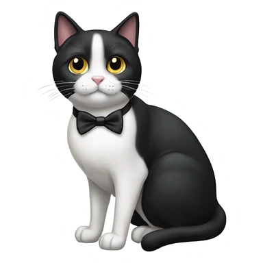 Tuxedo 3 legged cat sticker