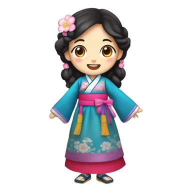 Girl in Korea sticker