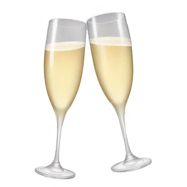Champagne glass sticker