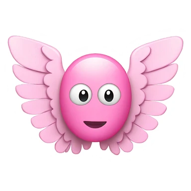 pink money bills with wings sticker