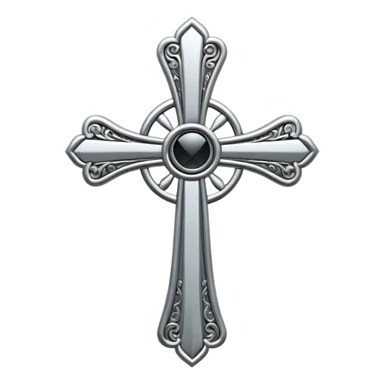 metal elegant cross sticker