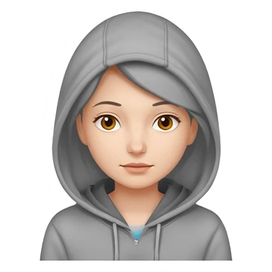 woman wear hoodie sticker