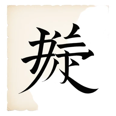 Japanese letter sticker