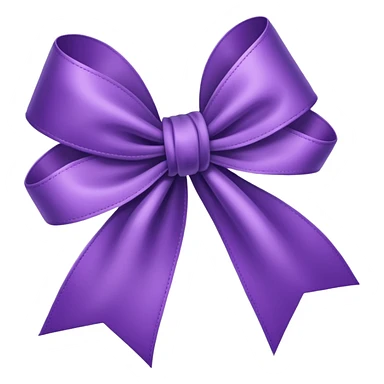 purple ribbon  sticker